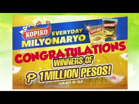kopiko philippines winners